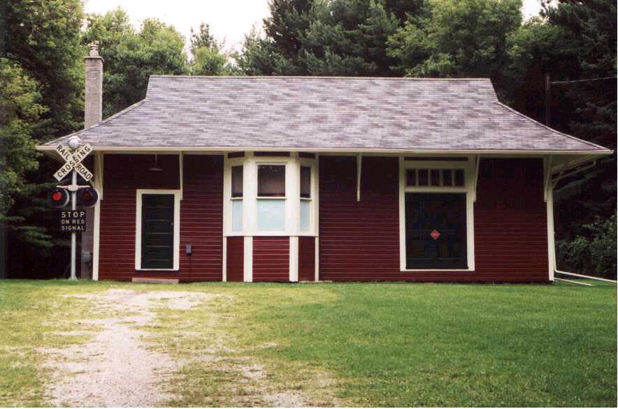 Summer 2000 after the Millett Depot was repainted by club members